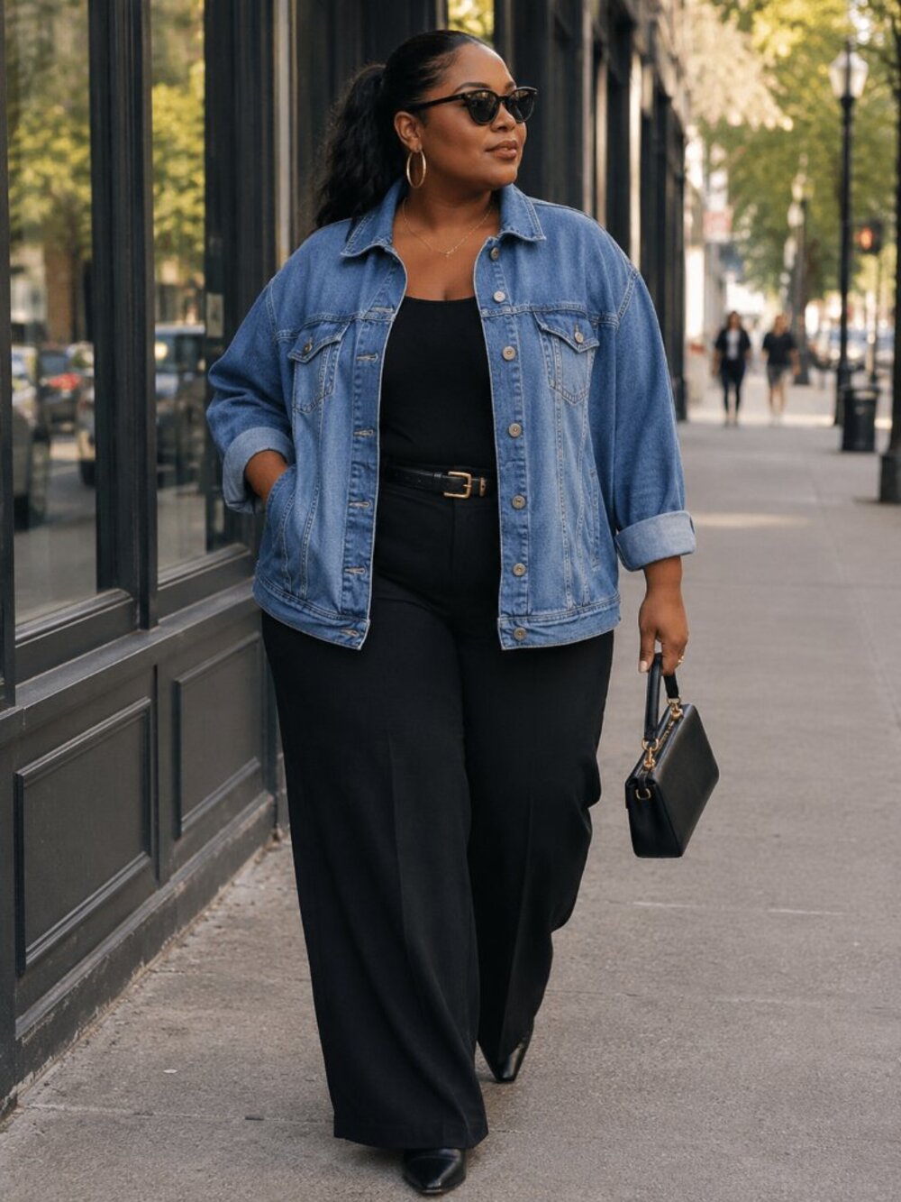 Blue Denim Jacket Women's Plus Size 4X Button Front Torrid Jean Jacket